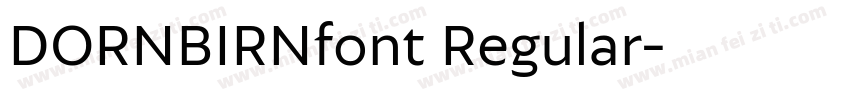 DORNBIRNfont Regular字体转换